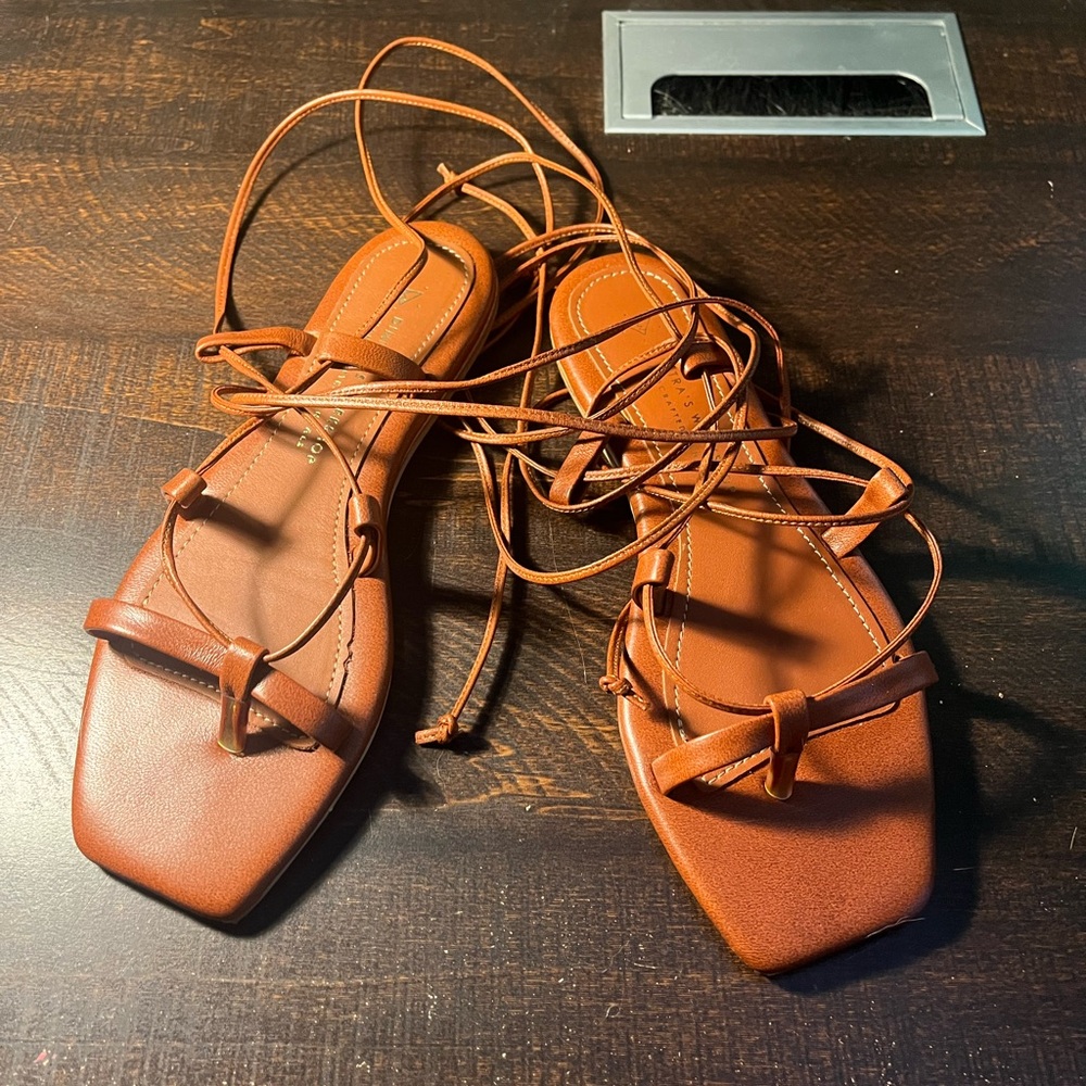 Sandals leather, handmade (Greece)